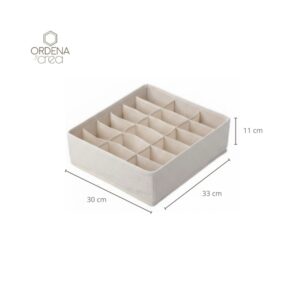 Caja de tela con divisiones extra grande