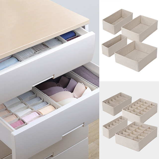 Caja Organizadora De Tela Gris 38X25X25 – Perfect Home
