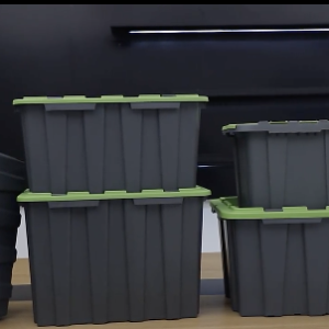 Caja de almacenamiento verde