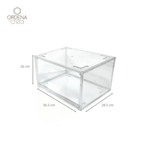 Caja de zapatos alta transparente