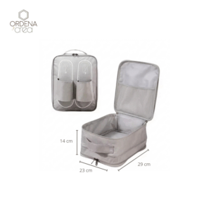 Bolsa organizador para zapatos gris
