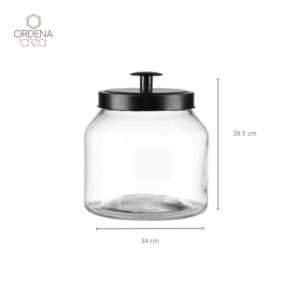 Frasco de vidrio mediano